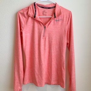 Nike running Dri-fit long sleeve quarter zip
